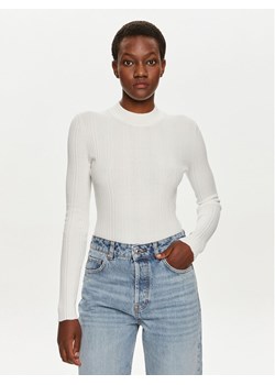 Hugo Sweter Sarphammy 50518311 Écru Slim Fit ze sklepu MODIVO w kategorii Swetry damskie - zdjęcie 182664099
