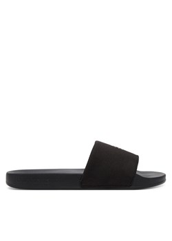 Calvin Klein Jeans Klapki Slide Monogram Hardware YW0YW01713 Czarny ze sklepu MODIVO w kategorii Klapki damskie - zdjęcie 182664219