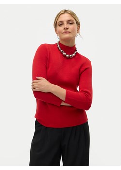 Vero Moda Golf Gold 10320585 Czerwony Regular Fit ze sklepu MODIVO w kategorii Swetry damskie - zdjęcie 182664369