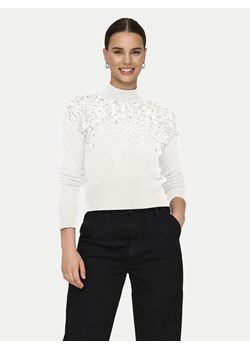 ONLY Sweter Alba 15332081 Biały Regular Fit ze sklepu MODIVO w kategorii Swetry damskie - zdjęcie 182664389