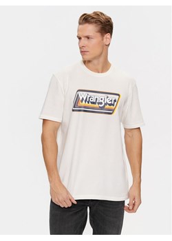 Wrangler T-Shirt 112341195 Biały Relaxed Fit ze sklepu MODIVO w kategorii T-shirty męskie - zdjęcie 182664477