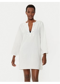 LAUREN RALPH LAUREN Tunika 20412087 Biały Regular Fit ze sklepu MODIVO w kategorii Odzież plażowa - zdjęcie 182664508
