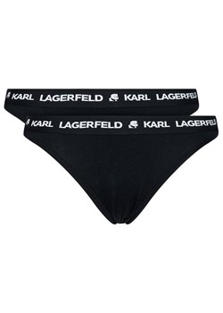 KARL LAGERFELD Komplet 2 par fig klasycznych Logo Set 211W2127 Czarny ze sklepu MODIVO w kategorii Majtki damskie - zdjęcie 182664527