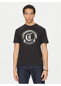 Just Cavalli T-Shirt 78OAHT14 Czarny Regular Fit ze sklepu MODIVO w kategorii T-shirty męskie - zdjęcie 182664559