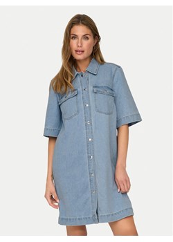 ONLY Sukienka jeansowa Belle 15324384 Niebieski Regular Fit ze sklepu MODIVO w kategorii Sukienki - zdjęcie 182664736