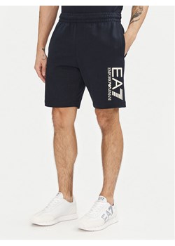 EA7 Emporio Armani Szorty sportowe 7M000232 AF13512 MB122 Granatowy Regular Fit ze sklepu MODIVO w kategorii Spodenki męskie - zdjęcie 182664758