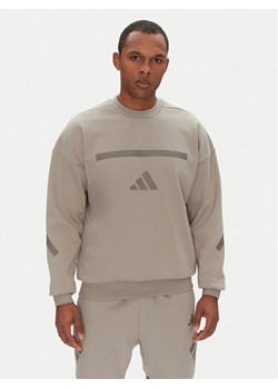 adidas Bluza Z.N.E. JP0383 Beżowy Loose Fit ze sklepu MODIVO w kategorii Bluzy męskie - zdjęcie 182664905