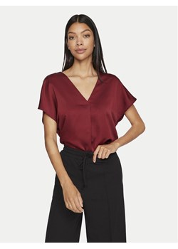 Vila Bluzka Elliette 14089239 Bordowy Regular Fit ze sklepu MODIVO w kategorii Bluzki damskie - zdjęcie 182664909