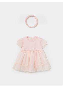 Mayoral Sukienka elegancka 1629 Różowy Regular Fit ze sklepu MODIVO w kategorii Sukienki niemowlęce - zdjęcie 182664979