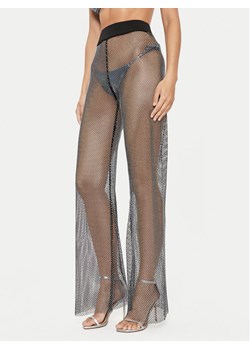 Guess Spodnie materiałowe Net E4YB00 KCDW0 Czarny Regular Fit ze sklepu MODIVO w kategorii Spodnie damskie - zdjęcie 182665038
