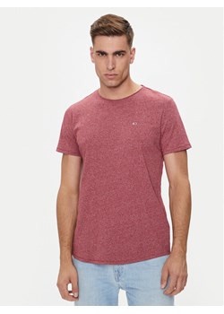 Tommy Jeans T-Shirt Jaspe DM0DM09586 Czerwony Slim Fit ze sklepu MODIVO w kategorii T-shirty męskie - zdjęcie 182665097