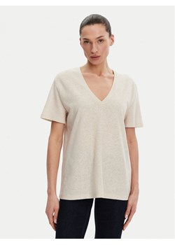 ACCESS FASHION T-Shirt 53-2148-611 Beżowy Regular Fit ze sklepu MODIVO w kategorii Bluzki damskie - zdjęcie 182665149