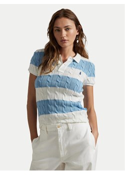 Polo Ralph Lauren Sweter 211943043011 Niebieski Slim Fit ze sklepu MODIVO w kategorii Swetry damskie - zdjęcie 182665157