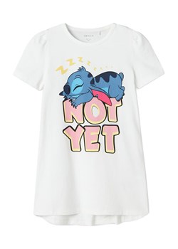 NAME IT Koszula nocna Stitch 13242966 Biały Regular Fit ze sklepu MODIVO w kategorii Piżamy dziecięce - zdjęcie 182665178