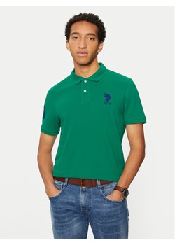 U.S. Polo Assn. Polo MUP3313 Zielony Regular Fit ze sklepu MODIVO w kategorii T-shirty męskie - zdjęcie 182665206