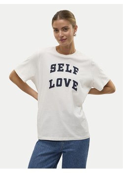 Vero Moda T-Shirt Halle 10321318 Biały Loose Fit ze sklepu MODIVO w kategorii Bluzki damskie - zdjęcie 182665265