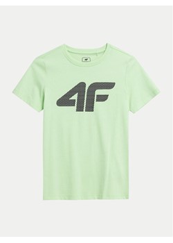 4F T-Shirt 4FJWSS24TTSHM1115 Zielony Regular Fit ze sklepu MODIVO w kategorii T-shirty chłopięce - zdjęcie 182665319