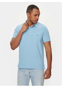 Tommy Hilfiger Polo 1985 MW0MW17771 Niebieski Slim Fit ze sklepu MODIVO w kategorii T-shirty męskie - zdjęcie 182665358