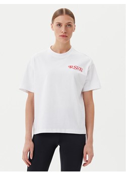 Fila T-Shirt Leffinge FAW1029 Biały Loose Fit ze sklepu MODIVO w kategorii Bluzki damskie - zdjęcie 182665646