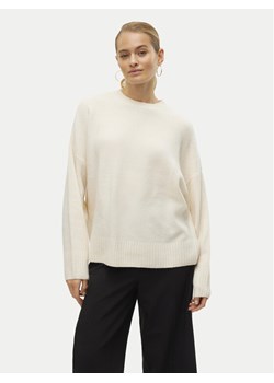 Vero Moda Sweter Boom 10320463 Écru Loose Fit ze sklepu MODIVO w kategorii Swetry damskie - zdjęcie 182665755