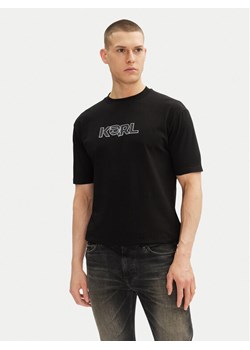 KARL LAGERFELD T-Shirt 755156 552235 Czarny Regular Fit ze sklepu MODIVO w kategorii T-shirty męskie - zdjęcie 182665796