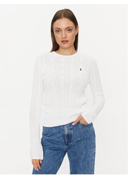 Polo Ralph Lauren Sweter 211891640001 Biały Regular Fit ze sklepu MODIVO w kategorii Swetry damskie - zdjęcie 182666039