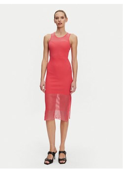 PINKO Sukienka dzianinowa 104811 A2GJ N55 Pomarańczowy Regular Fit ze sklepu MODIVO w kategorii Sukienki - zdjęcie 182666057