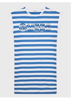 Guess Sukienka letnia J3GK21 KBOR3 Niebieski Regular Fit - id: 0000302190454 - marki Guess - 182666108 Guess Sukienka letnia J3GK21 KBOR3 Niebieski Regular Fit ze sklepu MODIVO w kategorii Sukienki dziewczęce - zdjęcie 182666108