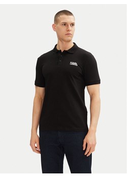 KARL LAGERFELD Polo 745088 552235 Czarny Regular Fit ze sklepu MODIVO w kategorii T-shirty męskie - zdjęcie 182666465