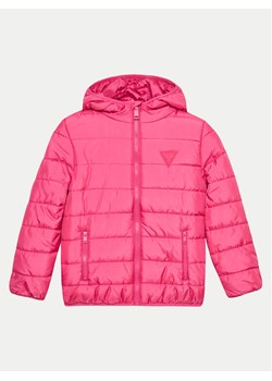 Guess Kurtka puchowa H4BJ10 WCFM0 Różowy Regular Fit ze sklepu MODIVO w kategorii Kurtki dziewczęce - zdjęcie 182666545