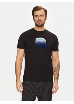 KARL LAGERFELD T-Shirt 755426 551242 Czarny Regular Fit ze sklepu MODIVO w kategorii T-shirty męskie - zdjęcie 182666578