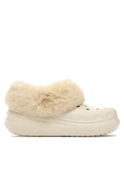 Crocs Klapki Crocs Furever Crush Clog 208446 Beżowy ze sklepu MODIVO w kategorii Klapki damskie - zdjęcie 182666675