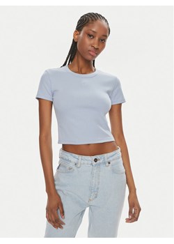 Hugo T-Shirt Delanor 50512000 Błękitny Slim Fit ze sklepu MODIVO w kategorii Bluzki damskie - zdjęcie 182666685