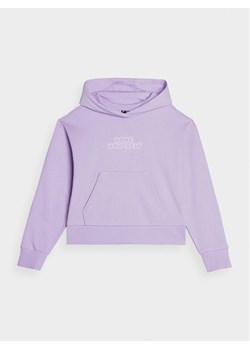 4F Bluza 4FJAW23TSWSF645 Fioletowy Regular Fit ze sklepu MODIVO w kategorii Bluzy dziewczęce - zdjęcie 182666686