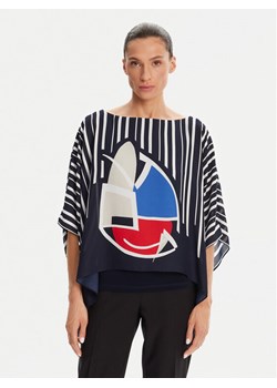 Joseph Ribkoff Bluzka 251180 Granatowy Relaxed Fit ze sklepu MODIVO w kategorii Bluzki damskie - zdjęcie 182666735