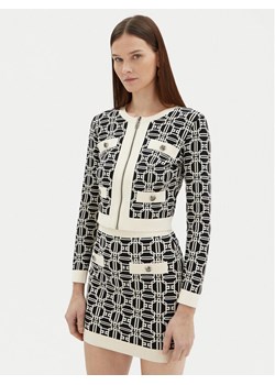 Elisabetta Franchi Kardigan MK-32B-47E2-V340 Czarny Regular Fit ze sklepu MODIVO w kategorii Swetry damskie - zdjęcie 182666778