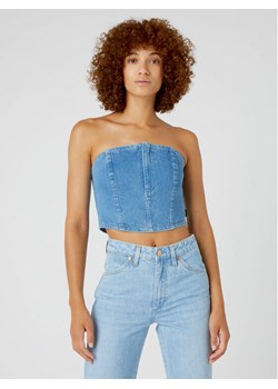 Wrangler Top Bustier W4Z79639I 112332056 Niebieski Slim Fit ze sklepu MODIVO w kategorii Bluzki damskie - zdjęcie 182666809