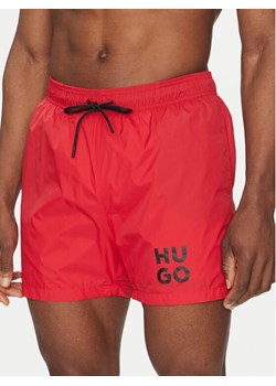 HUGO Szorty kąpielowe Paol 50510190 Czerwony Regular Fit ze sklepu MODIVO w kategorii Kąpielówki - zdjęcie 182667075