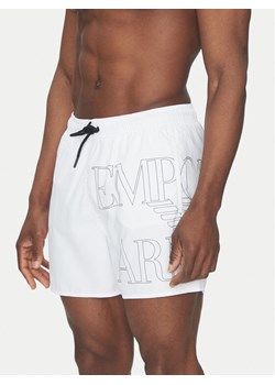 Emporio Armani Underwear Szorty kąpielowe EM000583 AF12326 U0002 Biały Regular Fit ze sklepu MODIVO w kategorii Kąpielówki - zdjęcie 182667186