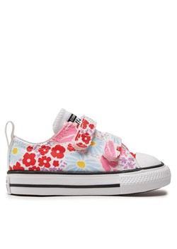 Converse Trampki Chuck Taylor All Star Easy On Floral Ox A06340C Biały ze sklepu MODIVO w kategorii Trampki dziecięce - zdjęcie 182667327