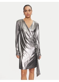 Karen by Simonsen Sukienka koktajlowa Regitze 10105117 Srebrny Slim Fit ze sklepu MODIVO w kategorii Sukienki - zdjęcie 182667527
