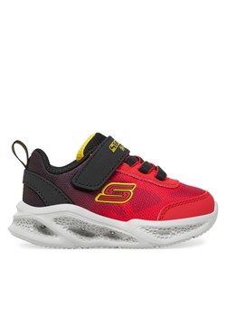Skechers Sneakersy S-Lights Meteor-Lights - Krendox 401495N/RDBK Czerwony ze sklepu MODIVO w kategorii Buty sportowe dziecięce - zdjęcie 182667658