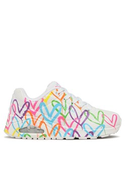 Skechers Sneakersy Uno Highlight Love 177981/WMLT Biały ze sklepu MODIVO w kategorii Buty sportowe damskie - zdjęcie 182667665