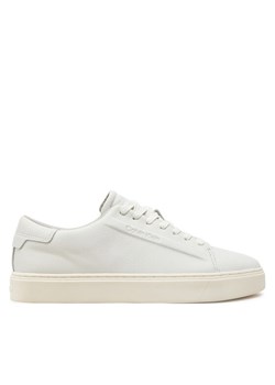 Calvin Klein Sneakersy Low Top Lace Up Lth HM0HM01516 Biały ze sklepu MODIVO w kategorii Buty sportowe męskie - zdjęcie 182667686