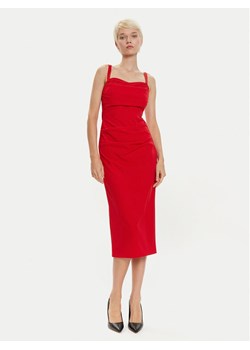 Imperial Sukienka koktajlowa AFAHIAW Czerwony Slim Fit ze sklepu MODIVO w kategorii Sukienki - zdjęcie 182667835