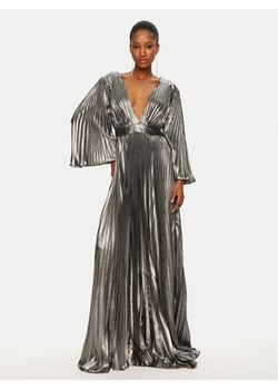 Babylon Sukienka wieczorowa S00813 Srebrny Regular Fit ze sklepu MODIVO w kategorii Sukienki - zdjęcie 182667966
