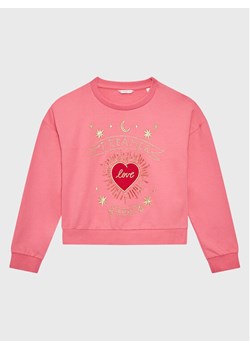 Guess Bluza J3GQ02 K82T0 Różowy Regular Fit ze sklepu MODIVO w kategorii Bluzy dziewczęce - zdjęcie 182668025