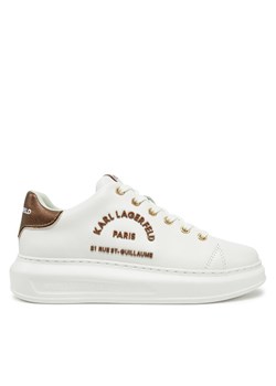 KARL LAGERFELD Sneakersy Kapri KL62539M Biały ze sklepu MODIVO w kategorii Buty sportowe damskie - zdjęcie 182668057