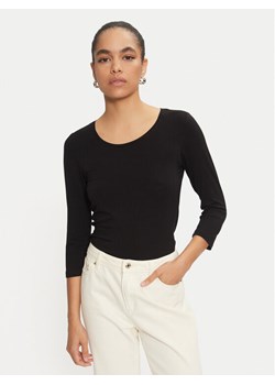 Fransa Bluzka Kiksen 600707 Czarny Slim Fit ze sklepu MODIVO w kategorii Bluzki damskie - zdjęcie 182668115