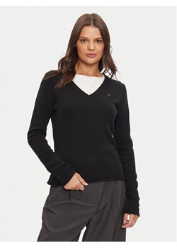 Tommy Hilfiger Sweter WW0WW43505 Czarny Regular Fit ze sklepu MODIVO w kategorii Swetry damskie - zdjęcie 182668226